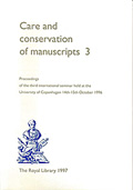Care and Conservation of manuscripts 3