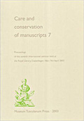 Care and conservation of manuscripts 7