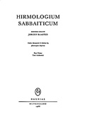 Hirmologium Sabbaiticum