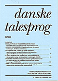 Danske Talesprog 6
